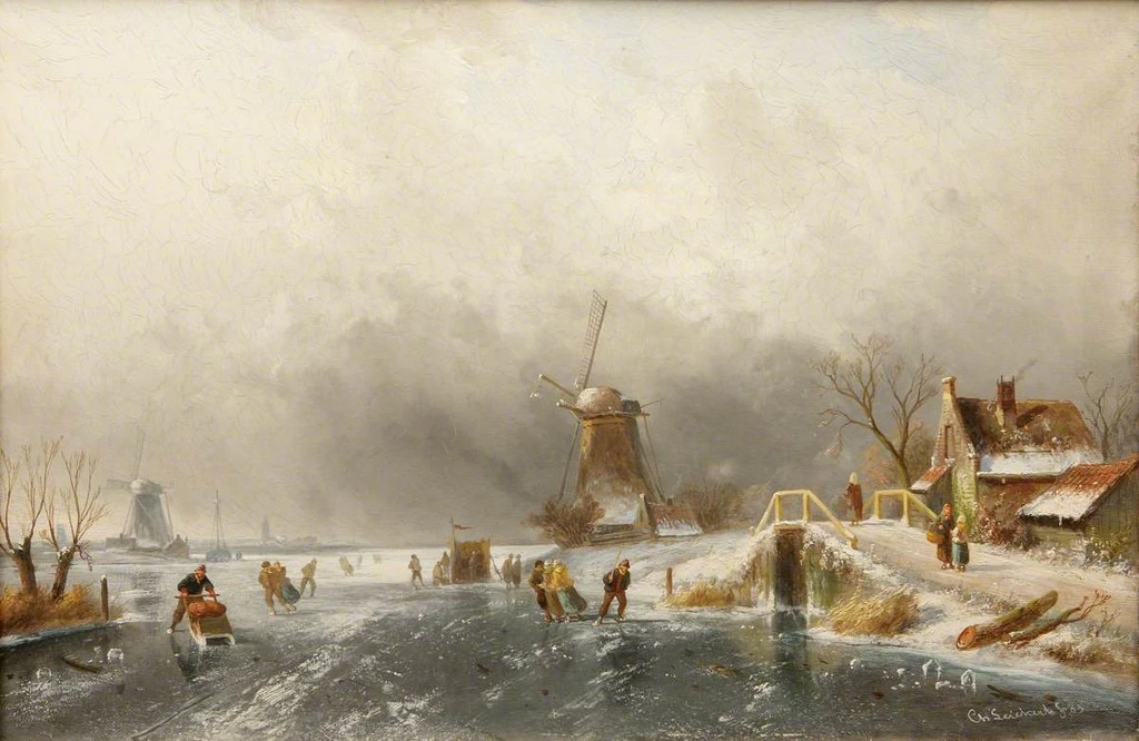 Charles Leickert - 106, Veduta invernale olandese, National Trust
